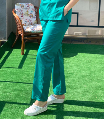 Pantalon tercot verde smarald [0]