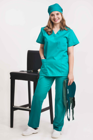 Pantalon tercot verde smarald [1]