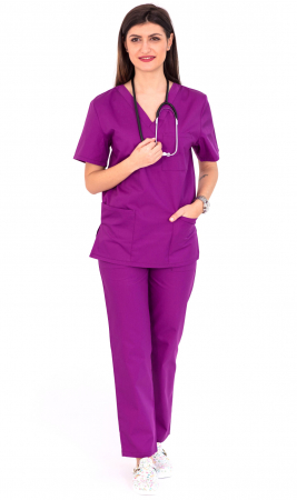 Pantalon tercot violet [1]