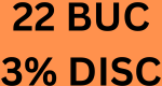 22 BUC 3% DISC