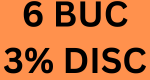 6 BUC 3% DISC