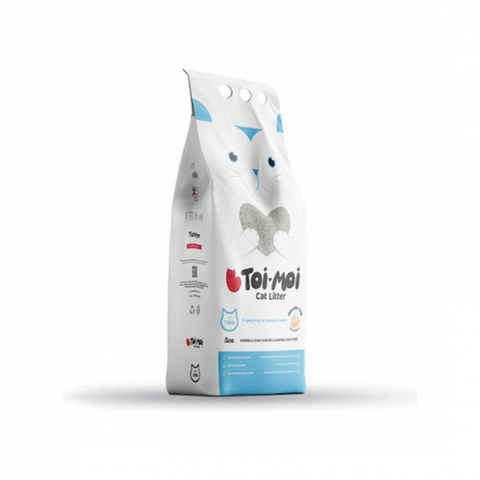 Asternut igienic pentru pisici Toi Moi Sapun de Marsilla 10 kg