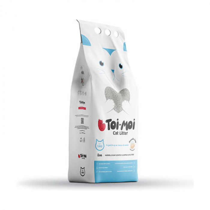 Asternut igienic pentru pisici Toi Moi Sapun de Marsilla 5 kg