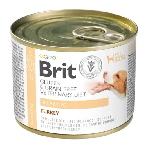 Conserva dietetica pentru caini Brit Grain Free VD Hepatic 200 gr