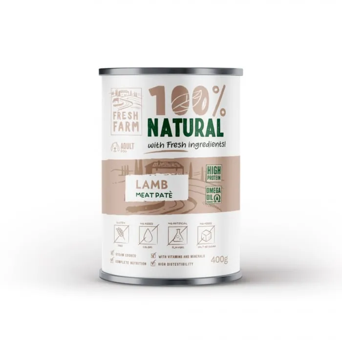 Conserva pentru caini Fresh Farm Smooth Pate 400 gr