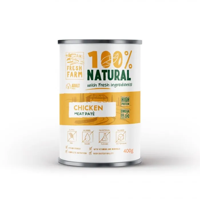 Conserva pentru caini Fresh Farm Smooth Pate 400 gr