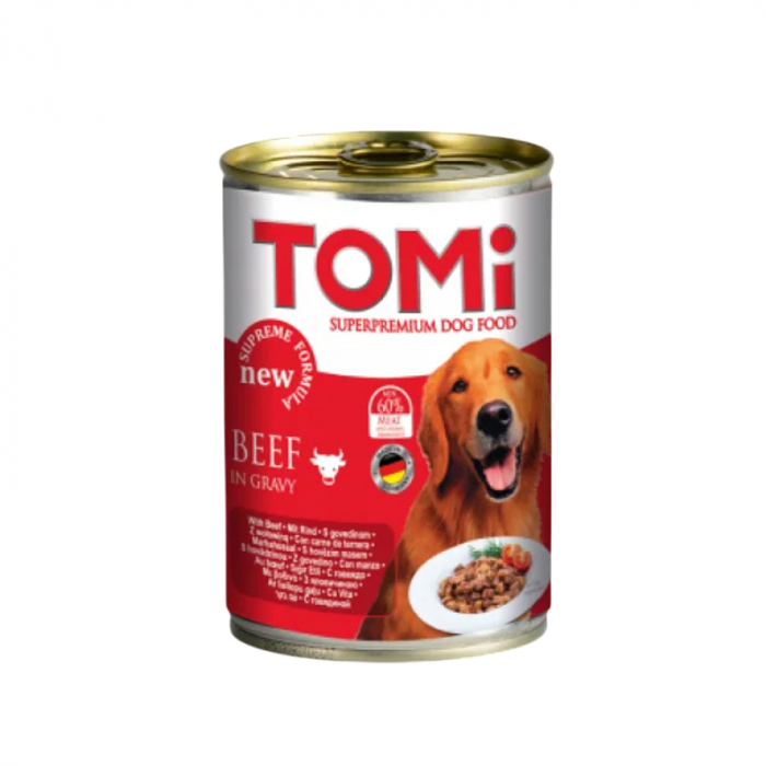 Conserva pentru caini Tomi cu vita 400 gr