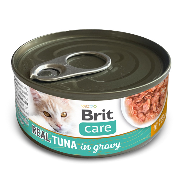 Conserva pentru pisici Brit Care Real Tuna in Gravy 80 gr