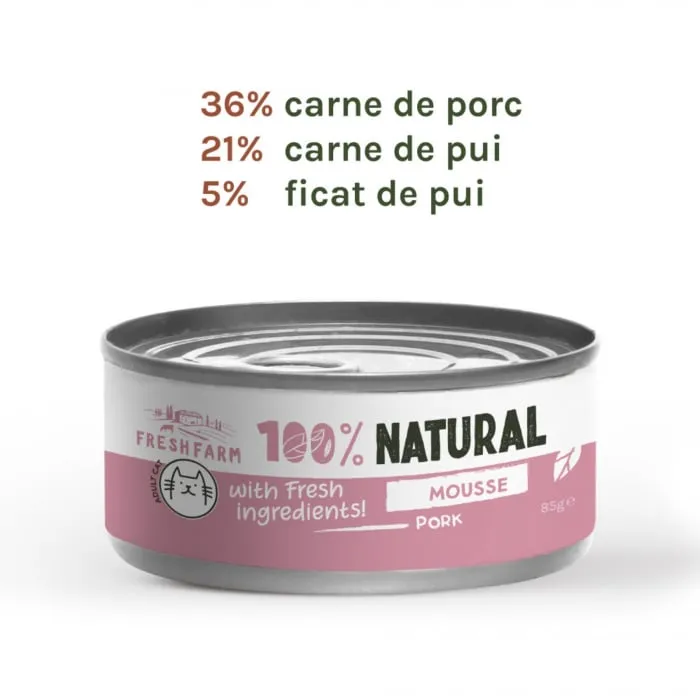 Conserva pentru pisici Fresh Farm Mousse 85 gr [2]