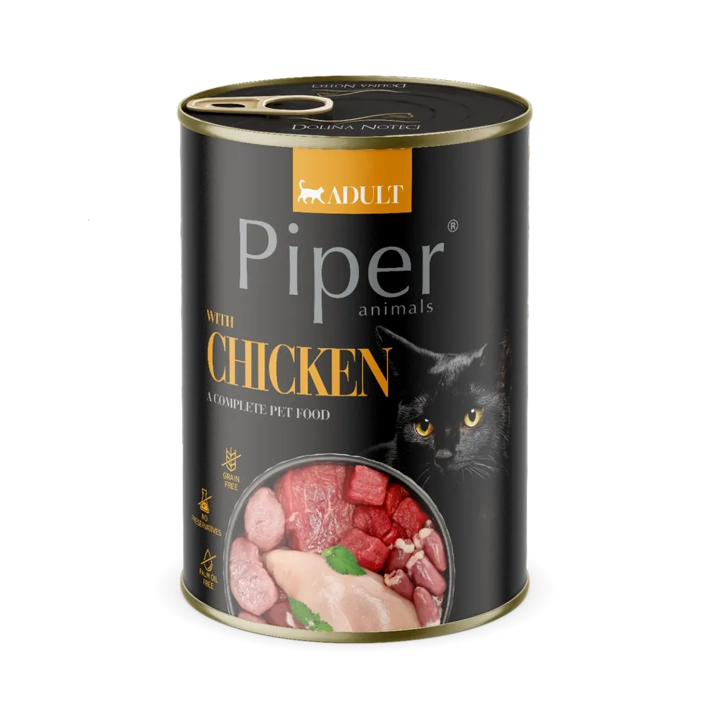 Conserva pentru pisici Piper Adult cu pui 400 gr