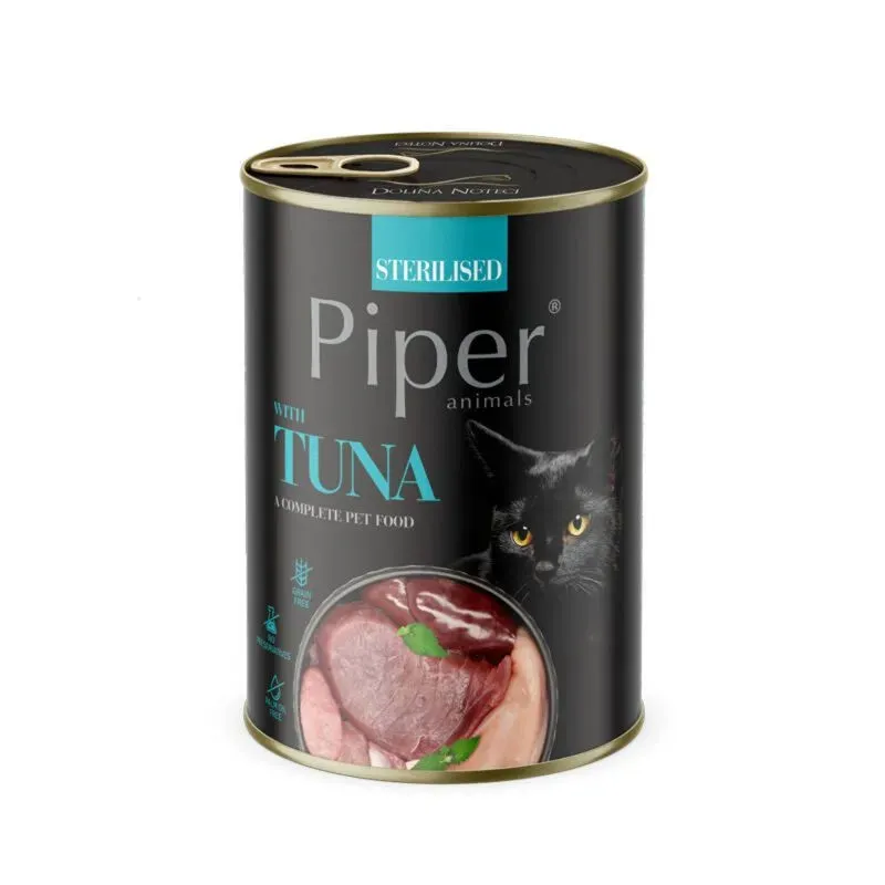 Conserva pentru pisici Piper Adult Sterilised cu ton 400 gr