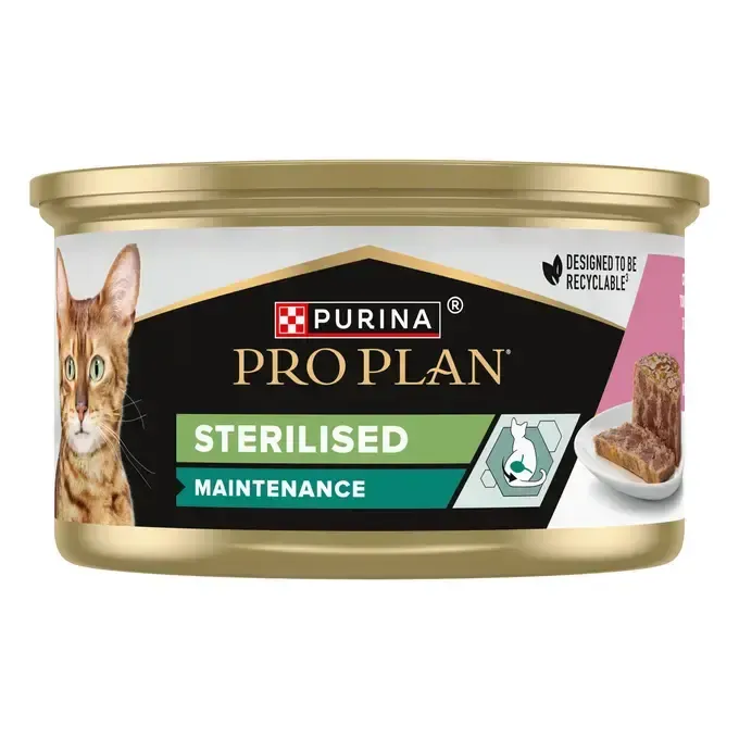Conserva pentru pisici Pro Plan Purina Sterilised cu ton  somon 85 gr