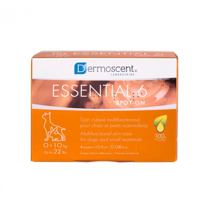 Dermoscent Essential 6 pentru caini ( 0   10 kg ) x 4 pipete