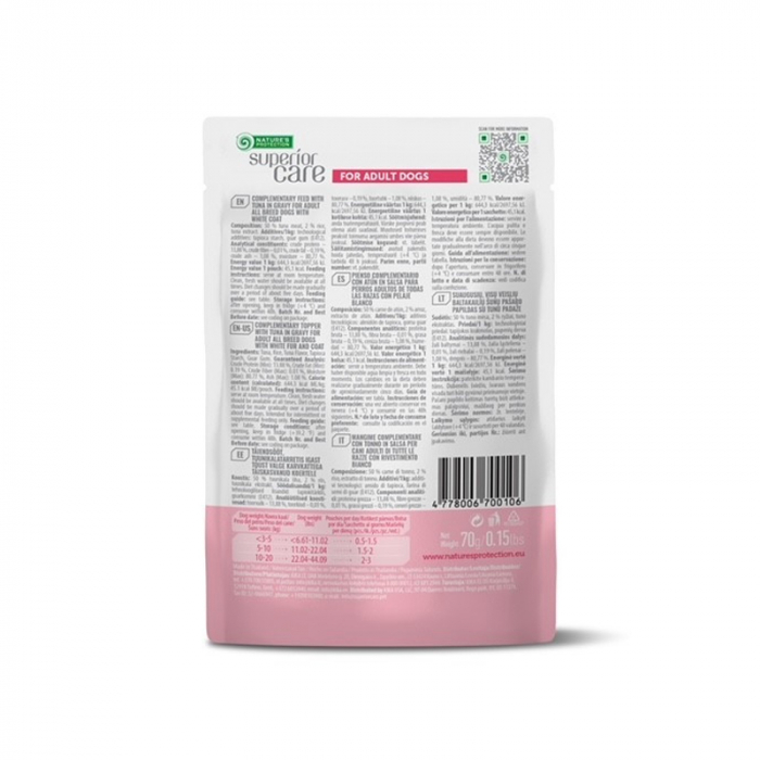Gustari pentru caini N.P. Superior Care White Dogs cu ton 70 gr [2]