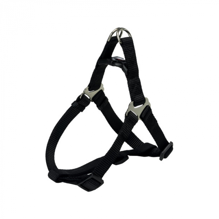 Ham pentru caini Premium One Touch Negru XL 80-100 cm 25 mm