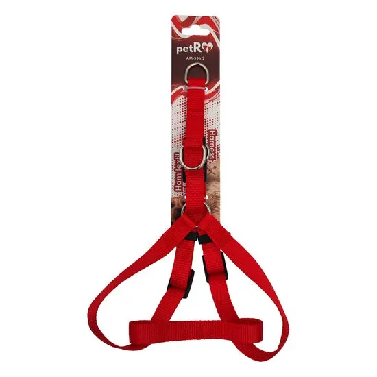 Ham pentru caini Textil Nr.2 AM-S Rosu 1,5   30-50 cm