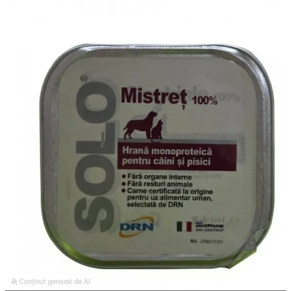 Hrana dietetica monoproteica pentru caini & pisici Solo cu mistret [2]