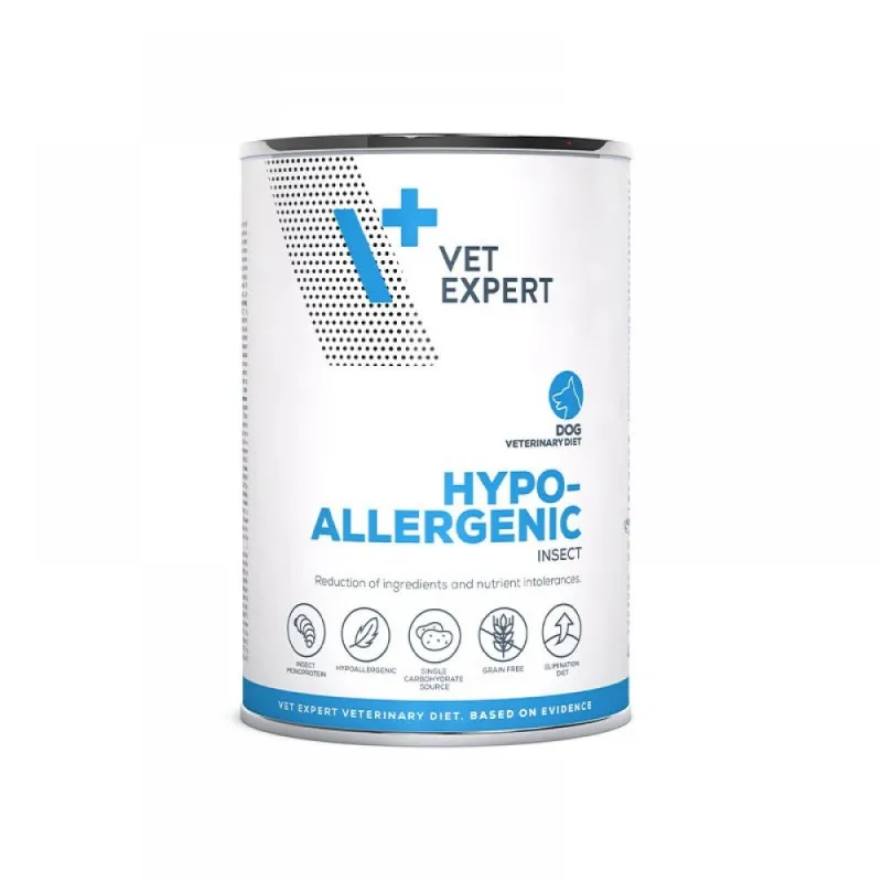 Conserva dietetica pentru caini Hypoallergenic Insect VetExpert 400 gr