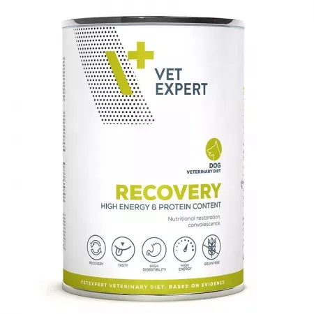Conserva dietetica pentru caini Recovery VetExpert 400 gr
