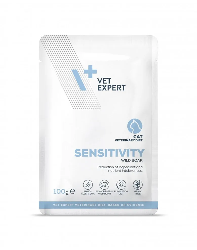 Hrana dietetica pentru pisici Sensitivity VetExpert 100 gr