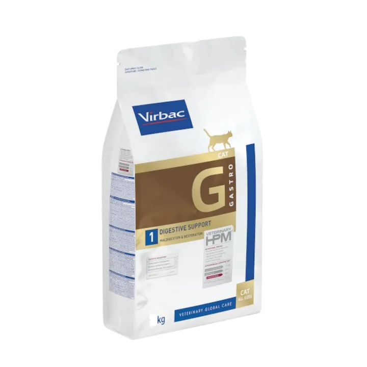 Hrana dietetica pentru pisici Virbac HPM G1 Digestive Support Gastro 1,5 kg