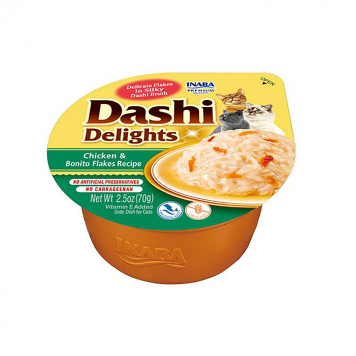 Hrana umeda pentru pisici Ciao Dashi Delights cu pui & bonito 70 gr [2]