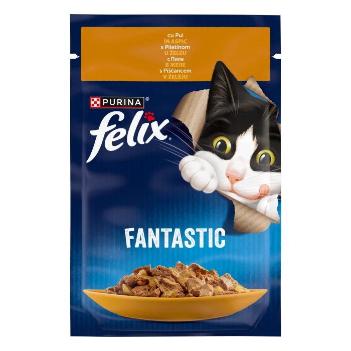 Hrana umeda pentru pisici Felix Fantastic cu pui 85 gr [2]