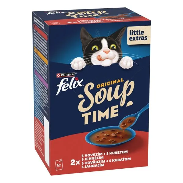 Hrana umeda pentru pisici Felix Soup Original cu vita ( 6 buc x 48 gr ) [2]