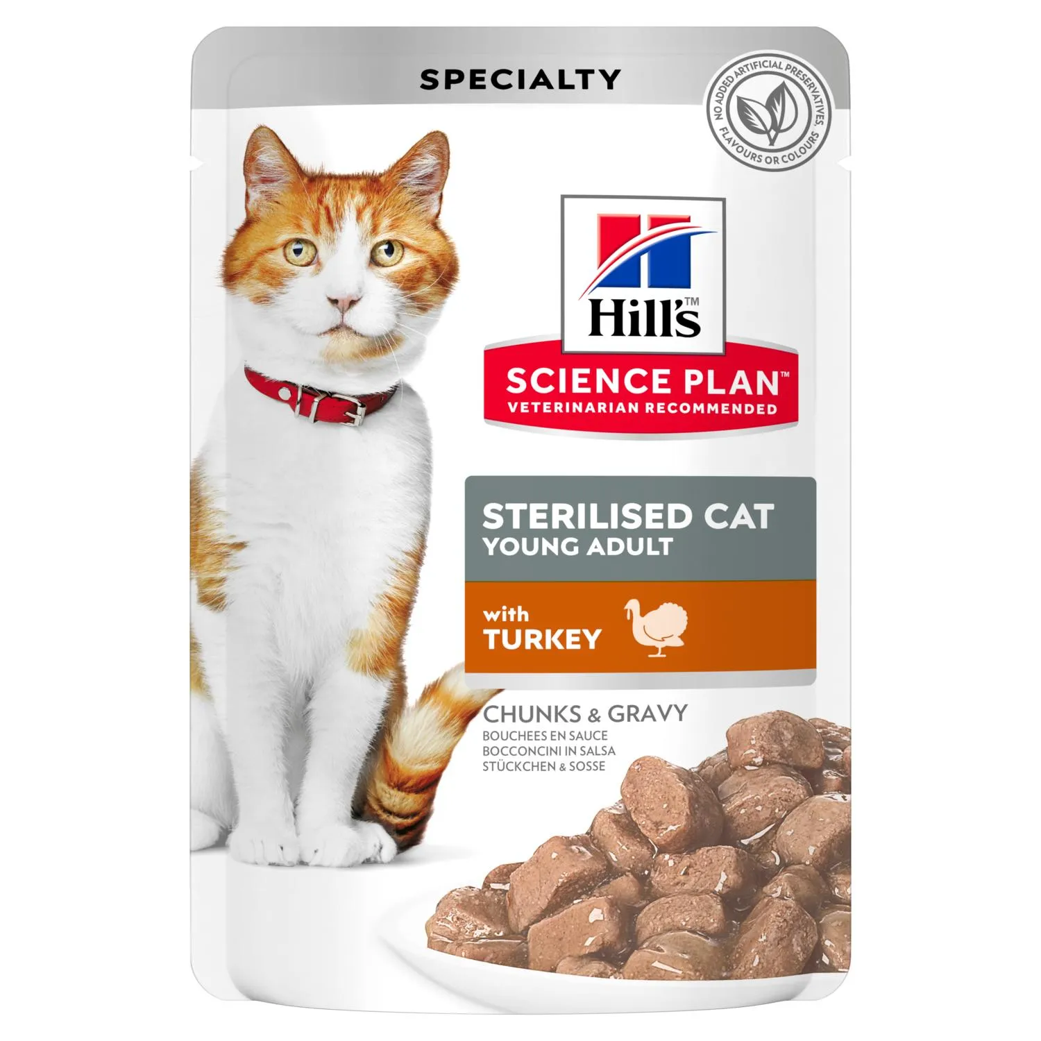 Hrana umeda pentru pisici Hill s SP Sterilised cu curcan 85 gr