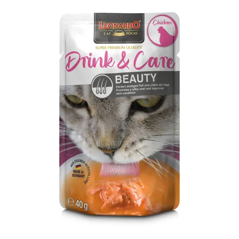 Hrana umeda pentru pisici Leonardo Drink & Care Beauty 40 gr [2]