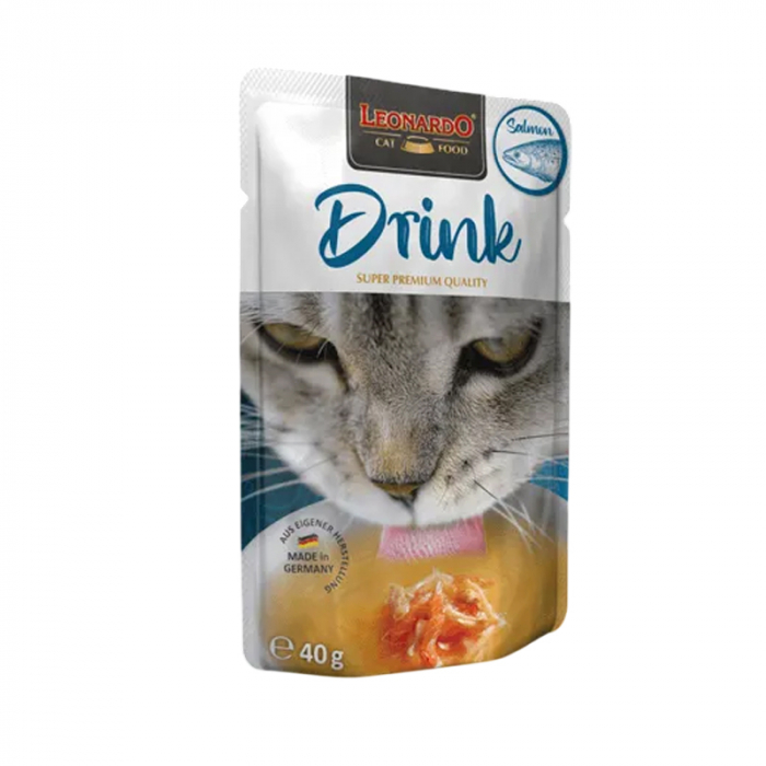 Hrana umeda pentru pisici Leonardo Drink cu somon 40 gr [2]