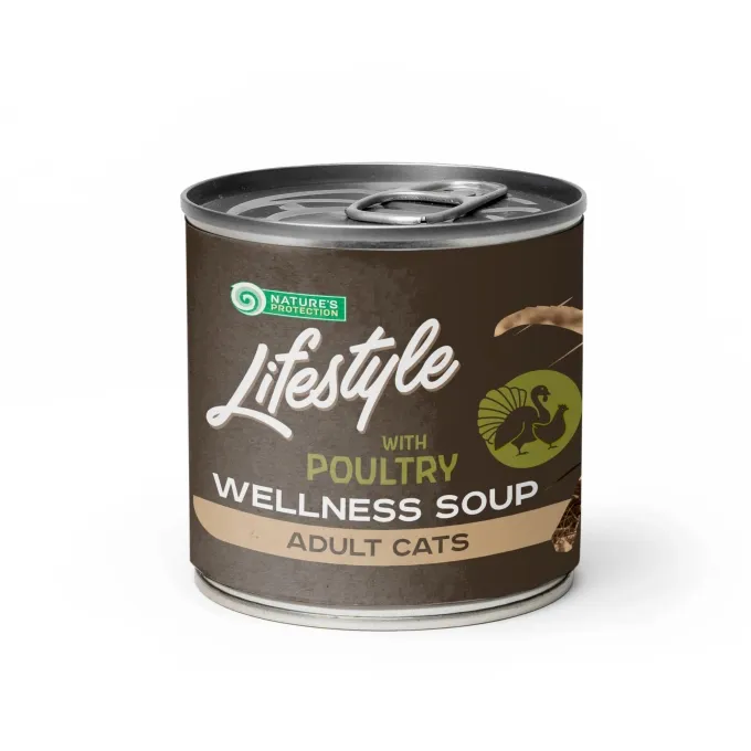 Hrana umeda pentru pisici Nature s Protection Adult Cat Soup cu pasare 140 ml