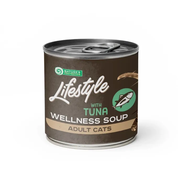 Hrana umeda pentru pisici Nature s Protection Sensitive Digestion Soup cu ton 140 ml