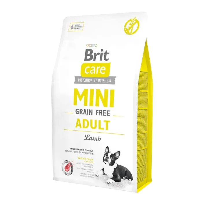 Hrana uscata pentru caini Brit Care Grain Free Mini Adult cu miel