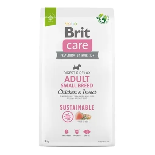 Hrana uscata pentru caini Brit Care Sustainable Adul Small Breed 7 kg