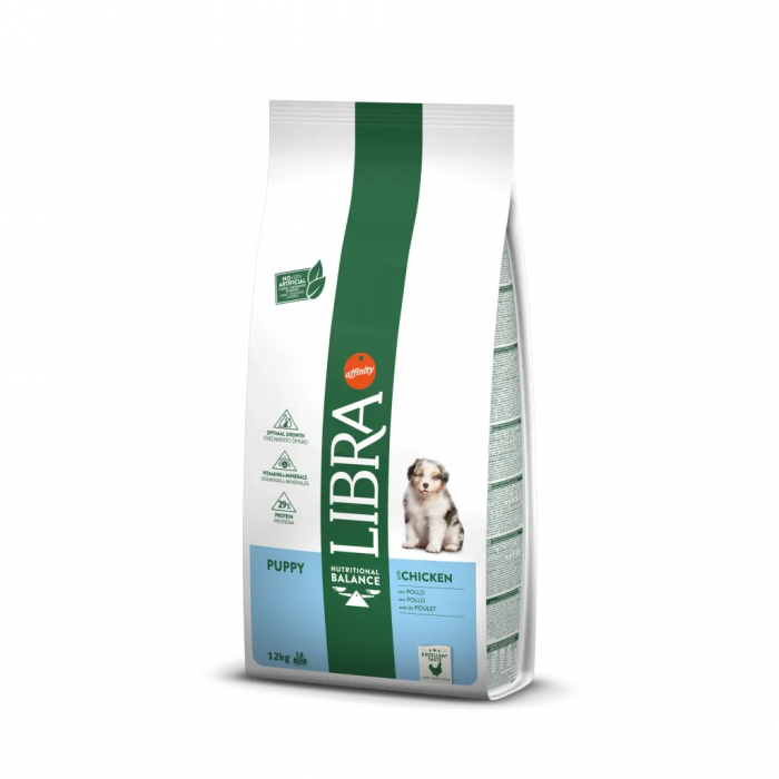 Hrana uscata pentru caini Libra Puppy cu pui 12 kg