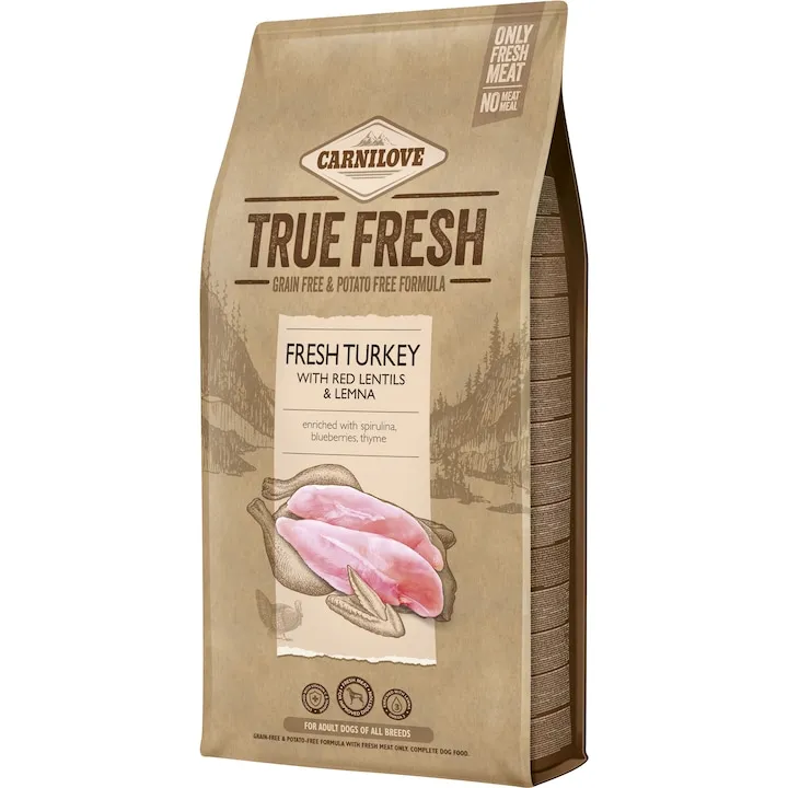 Hrana uscata pentru caini Carnilove True Fresh Adult cu curcan 1,4 kg