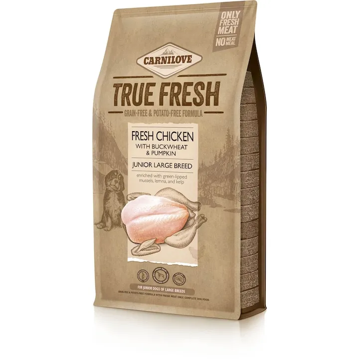 Hrana uscata pentru caini Carnilove True Fresh Junior Large Breed cu pui 1,4 kg