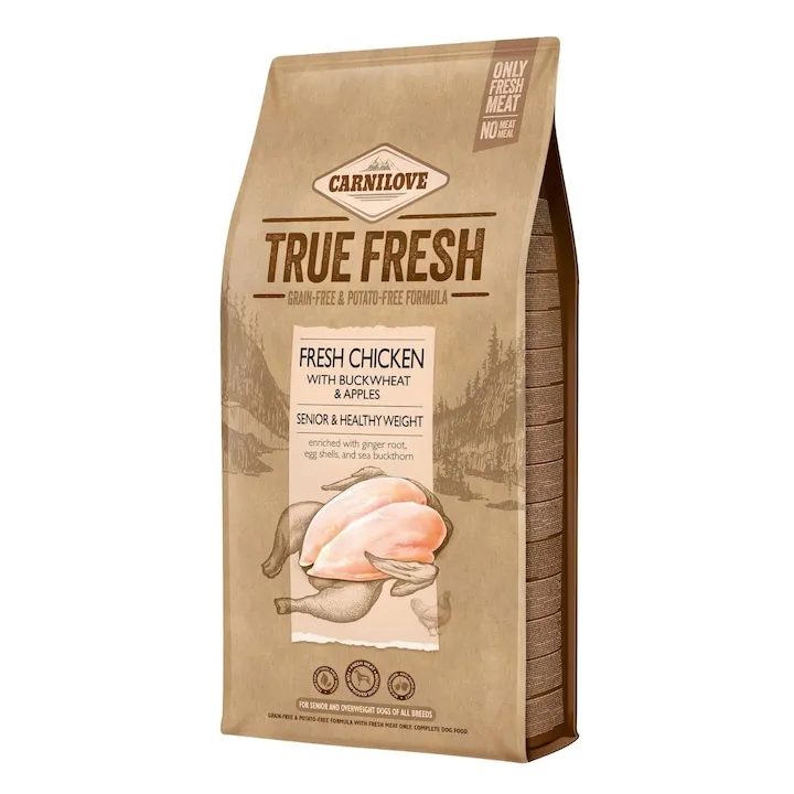 Hrana uscata pentru caini Carnilove True Fresh Senior  Healthy Weight cu pui 4 kg