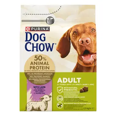 Hrana uscata pentru caini Dog Chow Adult cu miel 2,5 kg [2]