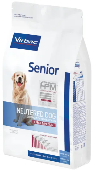 Hrana uscata pentru caini HPM Adult Senior Neutered Large  Medium 12 kg