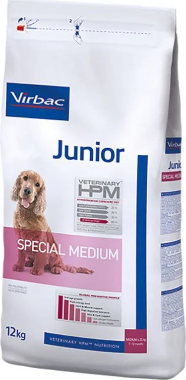Hrana uscata pentru caini HPM Junior Special Medium 12 kg