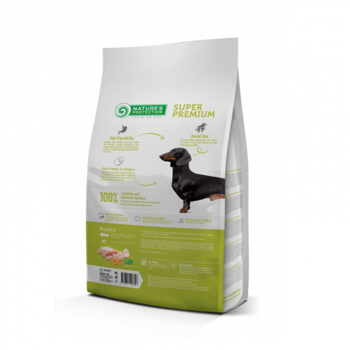 Hrana uscata pentru caini Nature's Protection Mini Adult cu pui 2 kg [2]