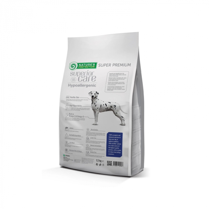 Hrana uscata pentru caini N.P. Superior Care Hypoallergenic cu somon 10 kg [2]