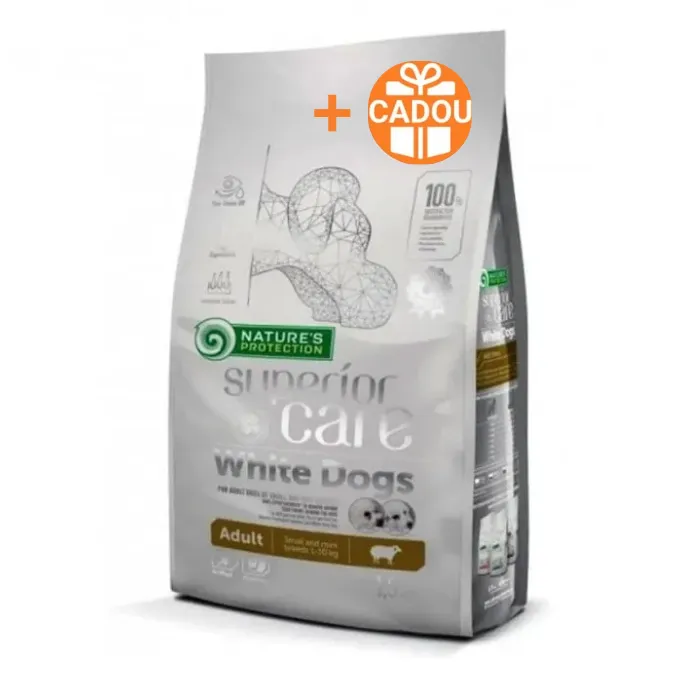 Hrana uscata pentru caini N.P. Superior Care White Dogs Adult cu miel 10 kg