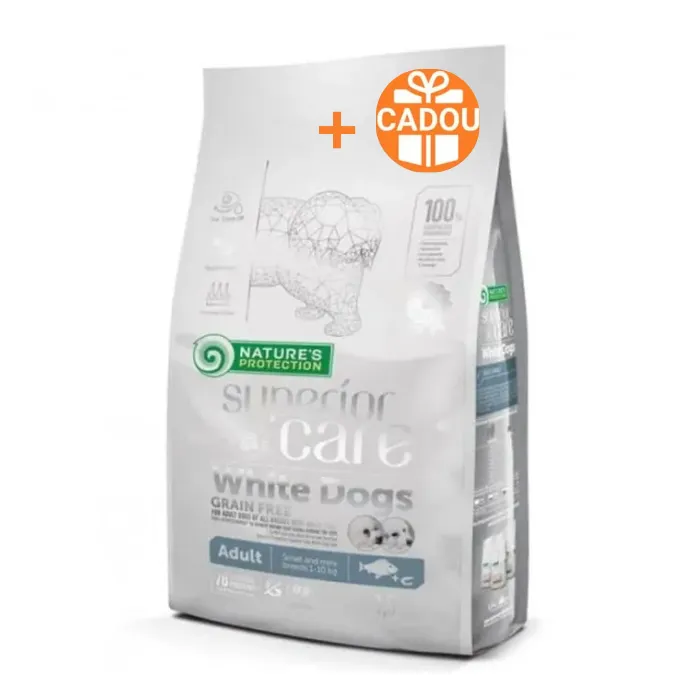 Hrana uscata pentru caini N.P. Superior Care White Dogs Adult cu peste 10 kg