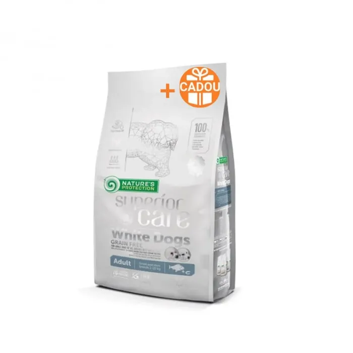 Hrana uscata pentru caini N.P. Superior Care White Dogs Mini Adult cu peste 1,5 kg