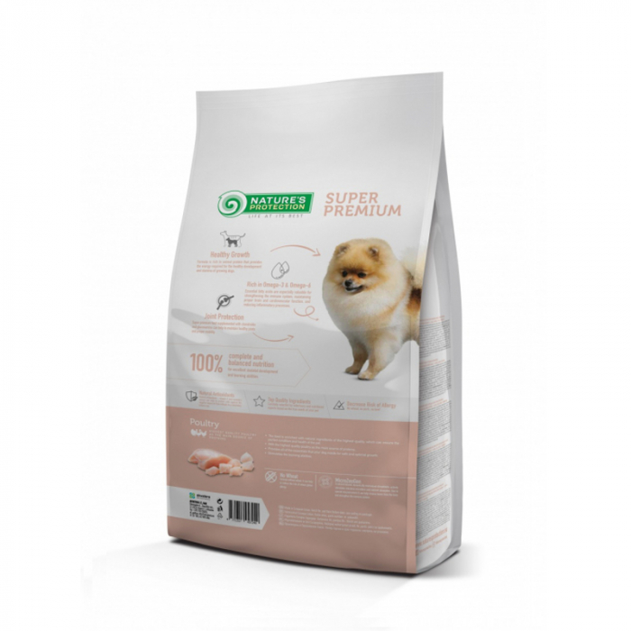 Hrana uscata pentru caini Nature's Protection Mini Junior cu pui 7,5 kg [2]
