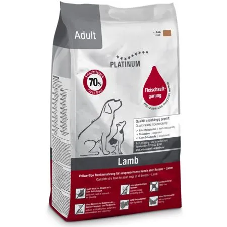 Hrana uscata pentru caini Platinum Adult cu miel  orez