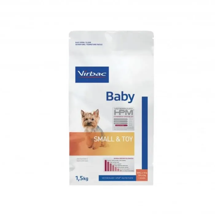 Hrana uscata pentru caini Virbac HPM Baby Small  Toy 1,5 kg